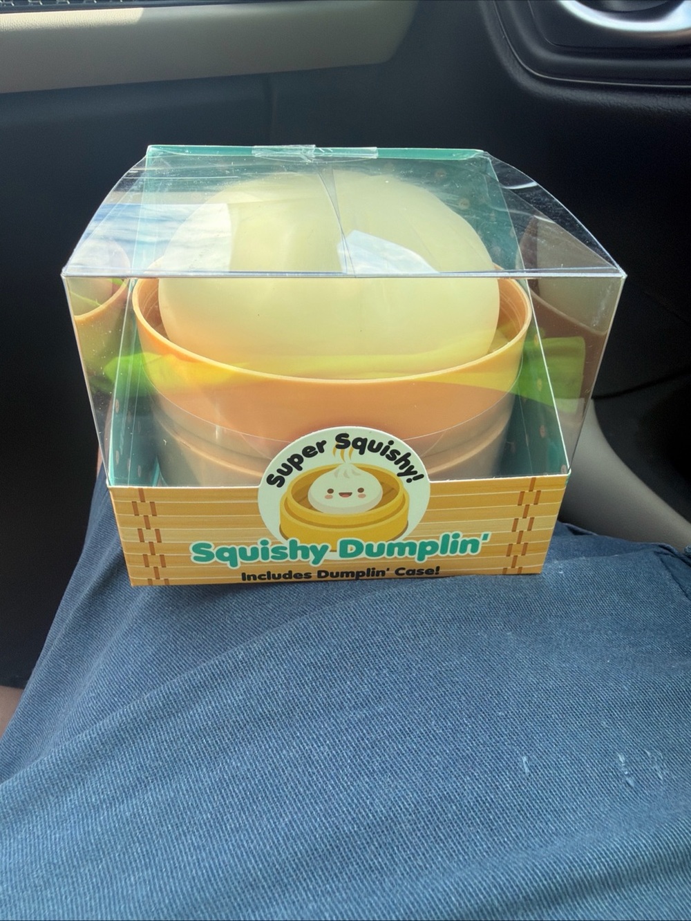 Super Squishy! Squishy Dumplin' Soft Toy - Yellow Peach